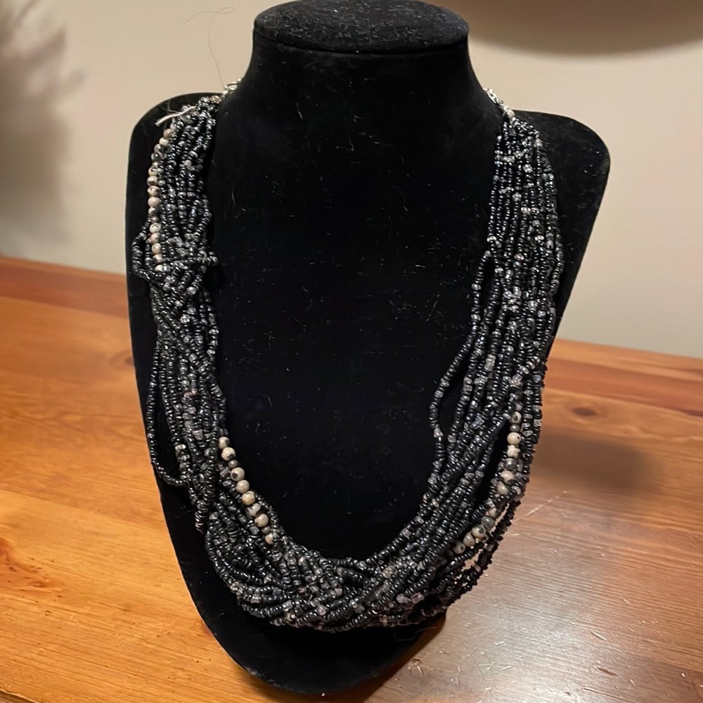 Seed Bead Statement Necklace